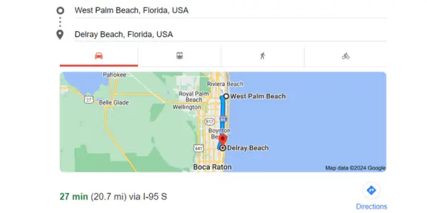 West Palm Beach To Delray Beach